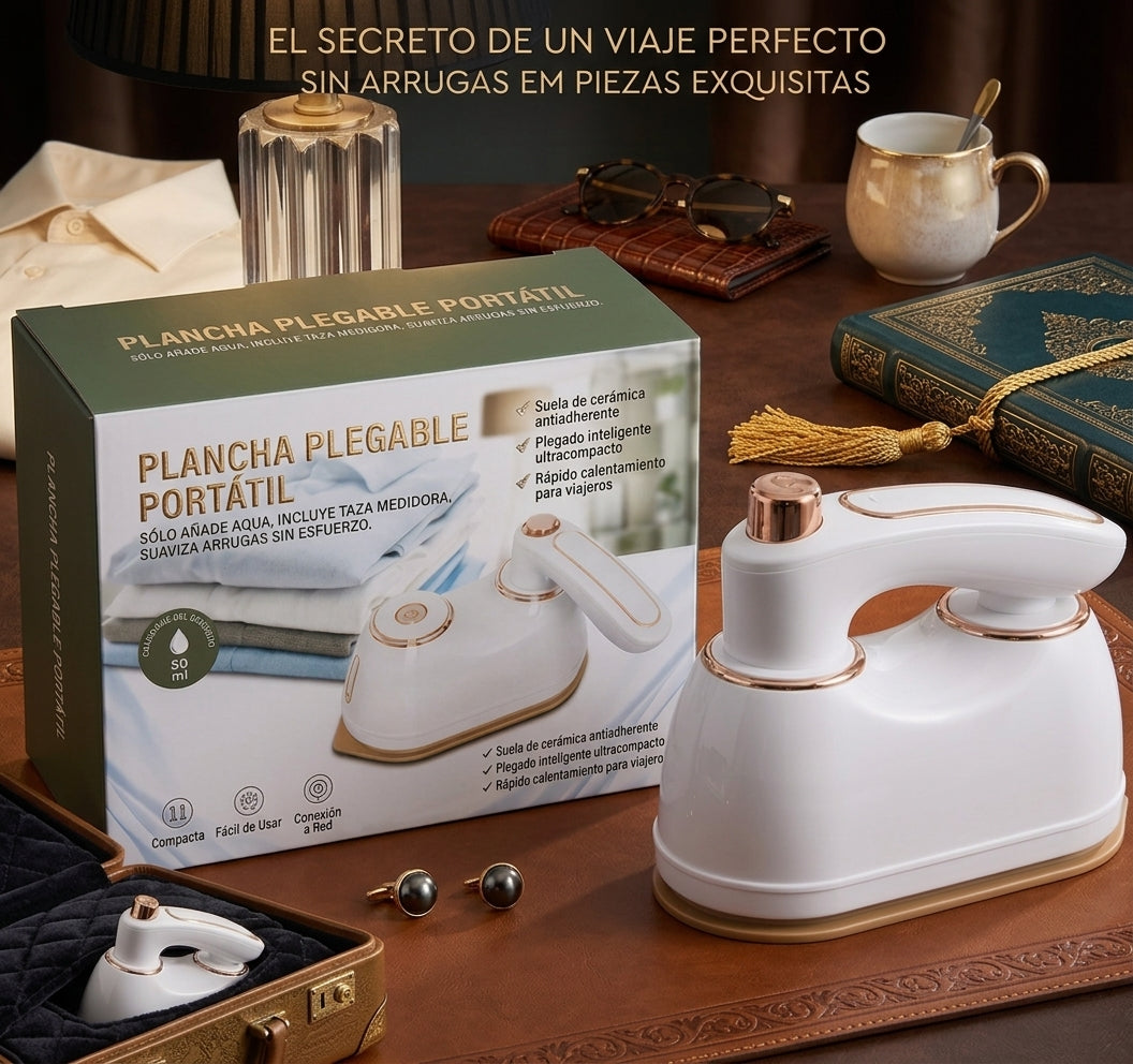 ⚡🧳 Mini Plancha Portátil – Prendas Impecables Donde Vayas 💧👕